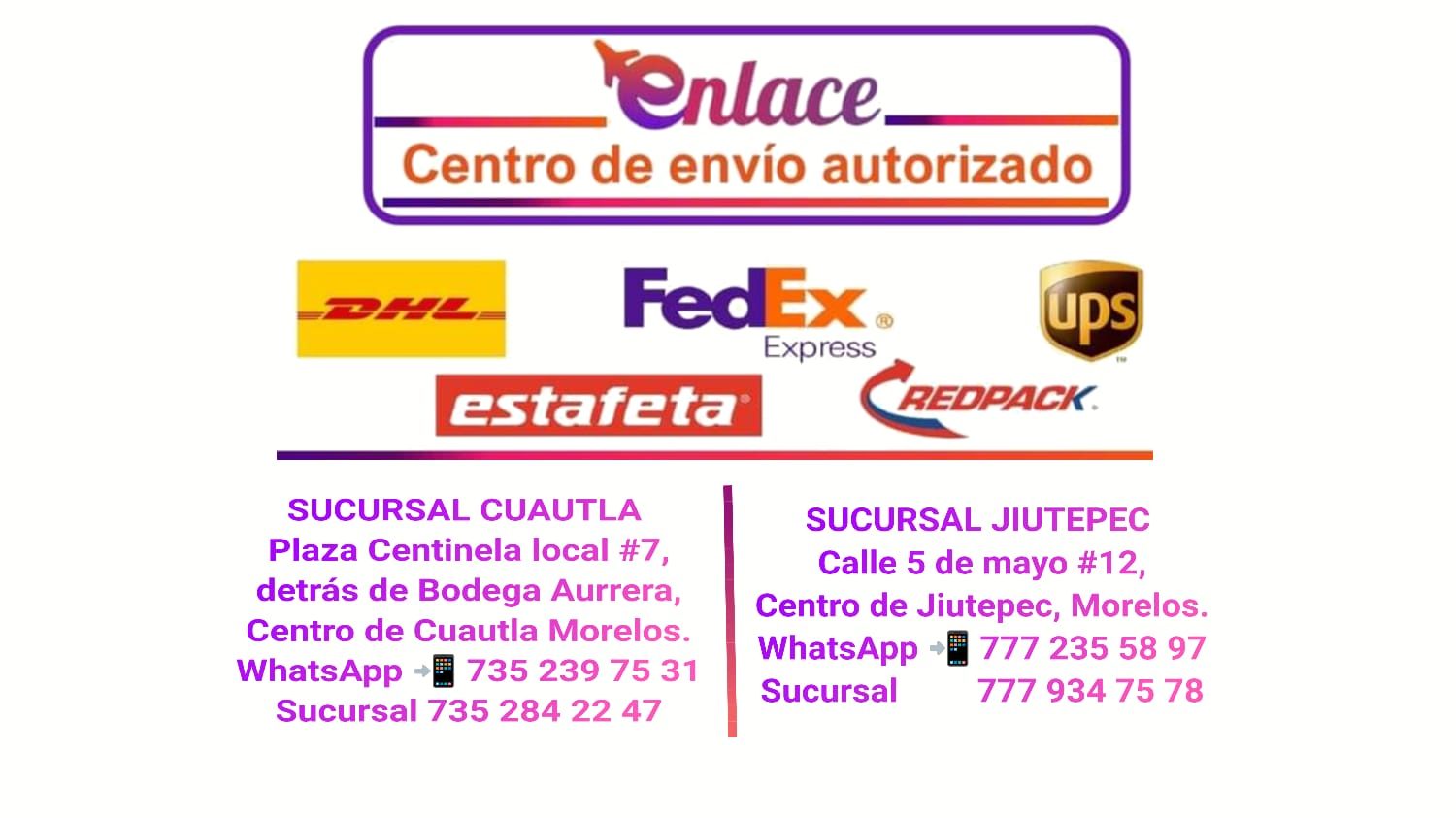 Servicios y productos para envío - Paquetería Enlace